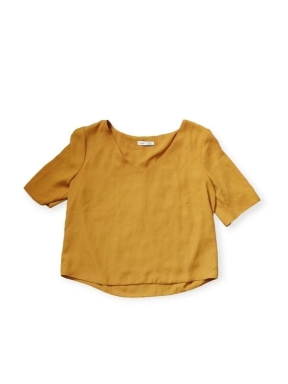 DEX CROP Top Mustard Top Shirt Small
